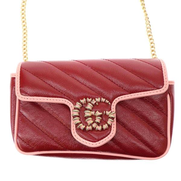 VINTAGE●GUCCI●グッチ GG マーモントフラップ スーパーミニ GUCCI】グッチ GGマーモントスーパーミニバッグ - メルカリ