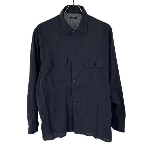 COMOLI（コモリ） 空紡オックス CPOシャツ V01-02016 ネイビー 1
