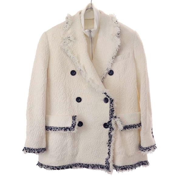 sacai サカイ 23SS ドッキングツイードセットアップ 23-06467 ホワイト