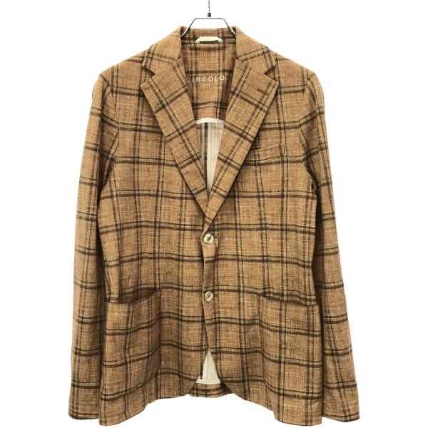 [新品] CIRCOLO 1901 ジャケット 48 ブラウン CIRCOLO 1901（チルコロ 1901） チルコロ1901 BOLLA チェック柄