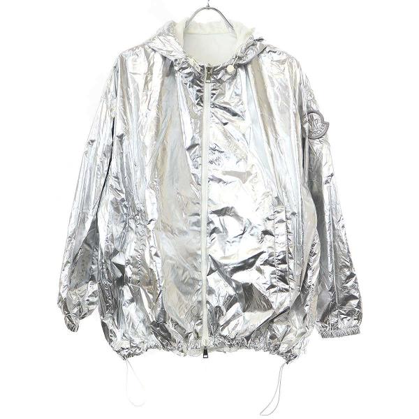 MONCLER モンクレール JUBBA リバーシブルフーデッドブルゾン I20931A00062 596WH シルバー 0 MONCLER モンクレール JUBBA リバーシブルフーデッドブルゾン