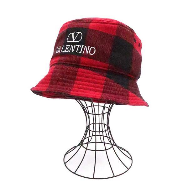 VALENTINO ヴァレンティノ 22AW ウールタータンチェックバケットハット 