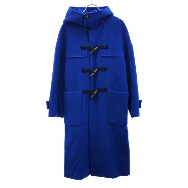 【美品】ナゴンスタンス メルトンリバーダッフルコート 36 S ネイビー ロング 美品】ナゴンスタンス メルトンリバーダッフルコート 36 S ネイビー