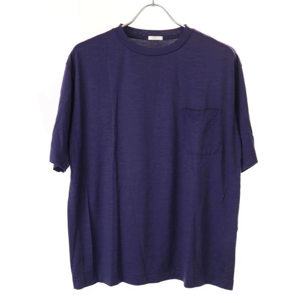 COMOLI コモリ 21SS ウール天竺Tシャツ T01-05006 パープル 2 COMOLI コモリ 21SS ウール天竺Tシャツ T01-05006 パープル 2