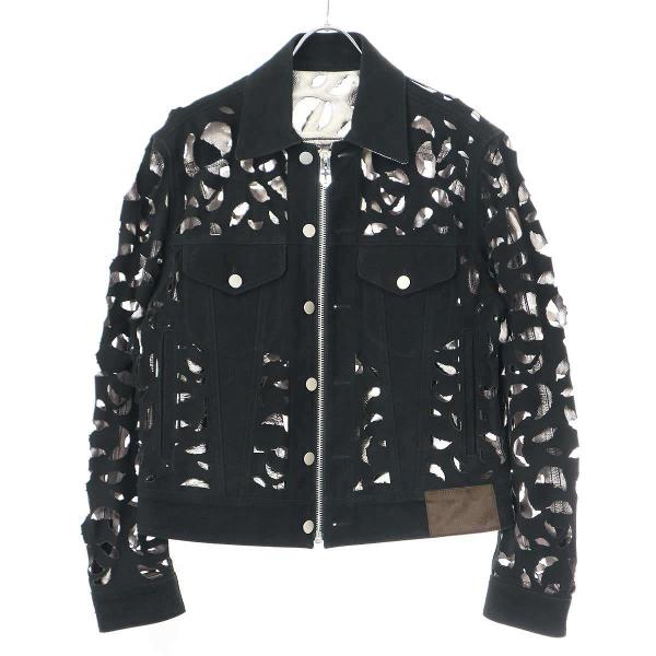 ジャケット・アウター MASU 24AW lether jacket 46 MASU（エムエーエスユー） 24SS WING-CUT LEATHER TRUCKER JACKET