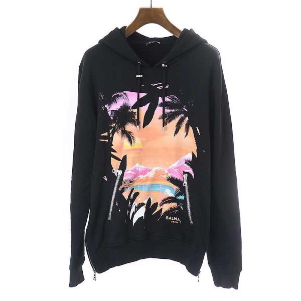 BALMAIN Paris バルマンパリ マルチカラープリントサイドジップ 