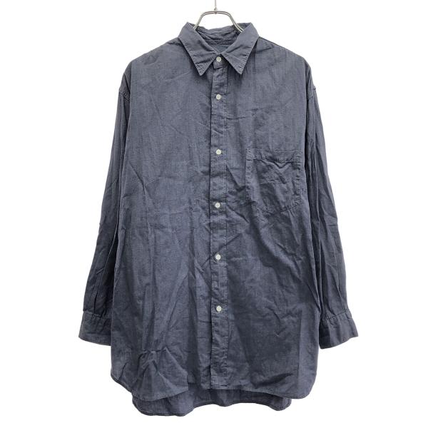 24SS COMOLI コモリ ヨリ杢 ワークシャツ 2 COMOLI（コモリ） 24SS ヨリ杢ワークシャツ Z01-02092 ブルー 4