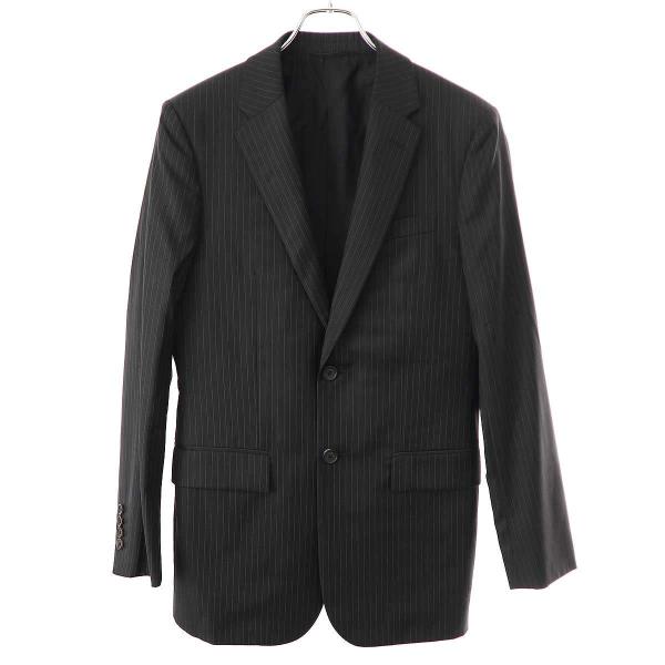 BALENCIAGA ストライプ柄シングルセットアップスーツ 黒/UW167 modescape_rc-it9zpsisag3c-dy6v