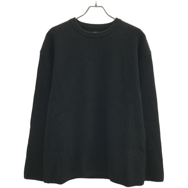 BATONER（バトナー） 23AW SOLID WOOL RIB CREW NECK リブクルーネック
