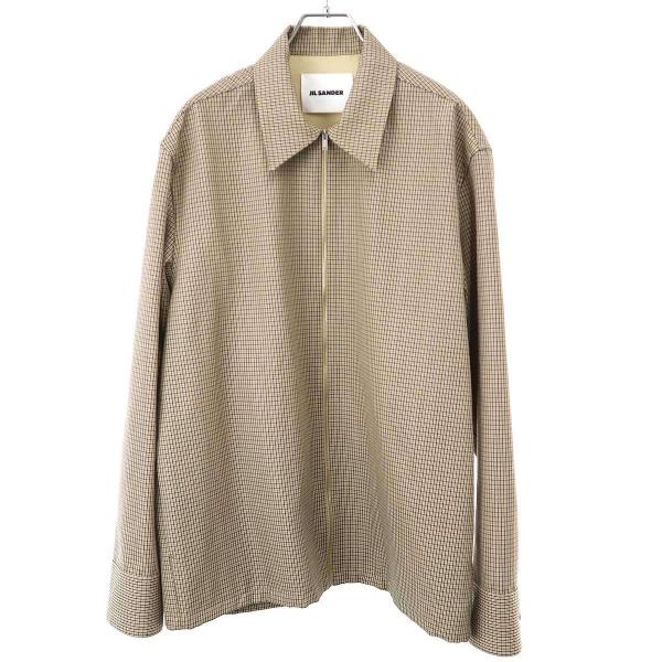 JIL SANDER（ジルサンダー） 24AW SHIRT 106 ウールチェックジップ