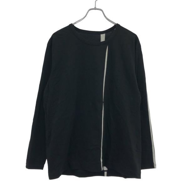 Ground Y グラウンド ワイ カッティングネックスリットロングスリーブTシャツ GO-T09-010 ブラック 1 ITAFQGCG56Q6
