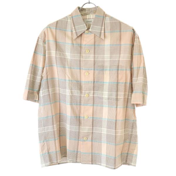 LEMAIRE ルメール チェックショートスリーブオープンカラー LEMAIRE ルメール チェックショートスリーブオープンカラー