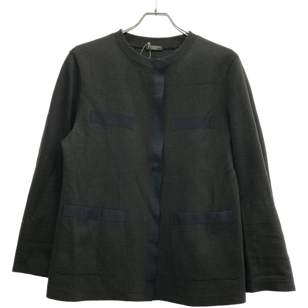 VERMEIL par iena　mapel バイカラージャケット セール】mapel バイカラージャケット◇（ノーカラージャケット