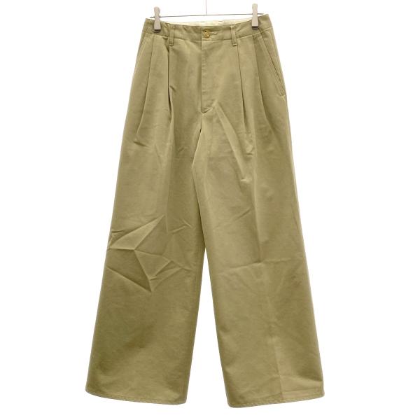 AURALEE（オーラリー） 17AW WASHED FINX CHINO WIDE TUCK PANTS
