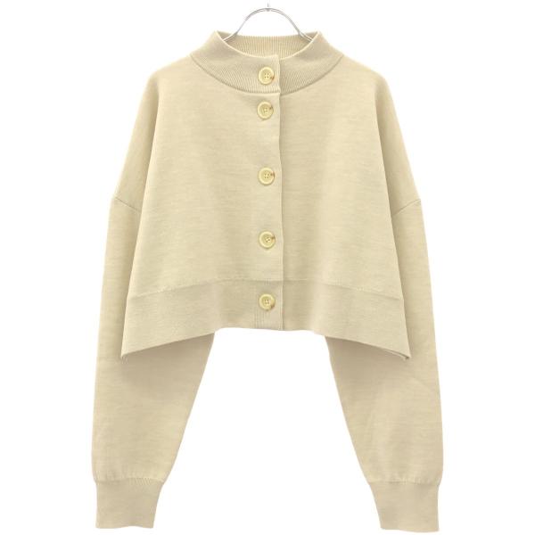 ENFOLD - ENFOLD エンフォルド 24AW HIGH-NECK CARDIGAN ウールハイネックカーディガン 300GA270-2480 ベージュ 38 ENFOLD エンフォルド 24AW HIGH-NECK CARDIGAN ウールハイネック