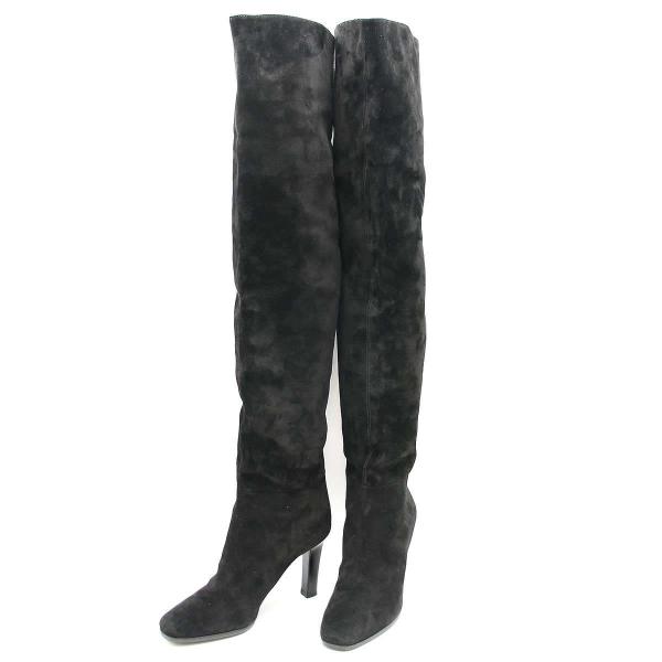 SAINT LAURENT PARIS サンローラン パリ ニーハイ スエード