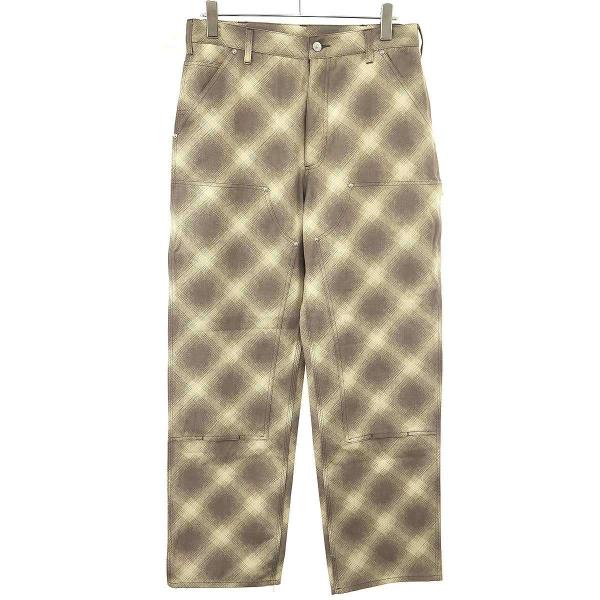 SEVEN BY SEVEN セブンバイセブン 26SS OMBRE CHECK DOUBLE KNEE PANTS オンブレチェック ダブルニーパンツ 800-6140054 ベージュ系 M ITCAX7G7D9IX