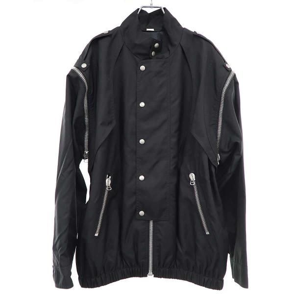 GUCCI グッチ 23SS MORFOSI ロゴプリントジップデザインジャケット 714759 ZAHLW ブラック 48 modescape_rc-itcn46b4pzmq-p1fi