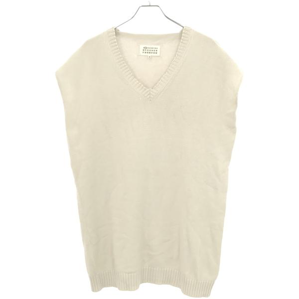 Maison Margiela1 メゾン マルジェラ 20SS Vネックニットドレスワンピース S51CU0157 アイボリー XS Maison Margiela（メゾンマルジェラ） Maison Margiela1 メゾン