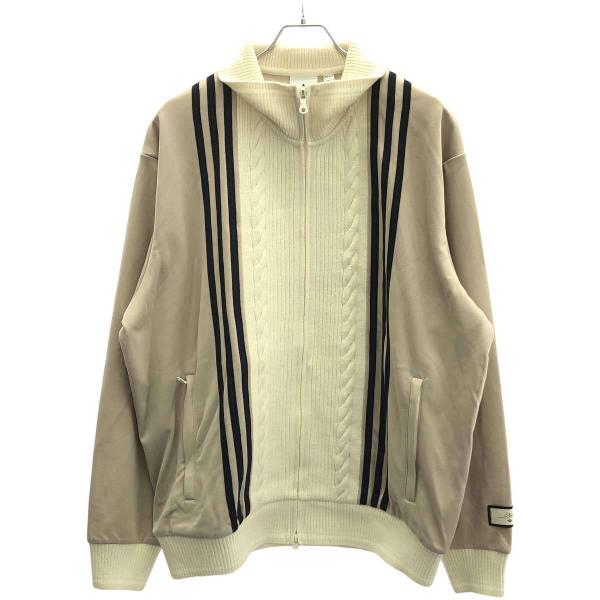 adidas ベージュ ボタン付きジャケット adidas Originals アディダス ジャージー ジャケット メンズ 83
