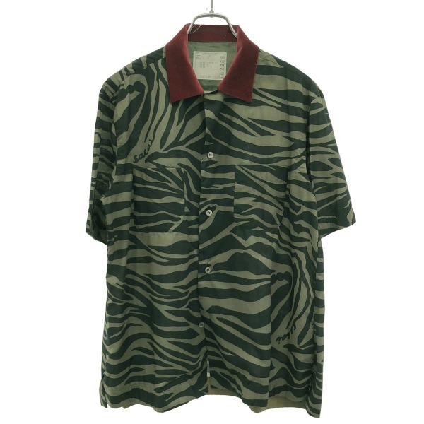 sacai（サカイ） 20SS ゼブラ柄ショートスリーブシャツ 20-02256M