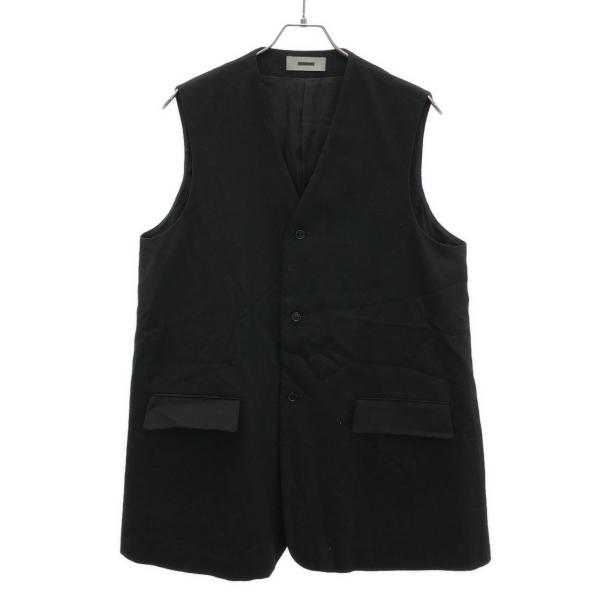 REVERBERATE リバーバレイト ベスト ブラック REVERBERATE（リバーバレイト） 24SS LONG TAILORED WAISTCOAT ロング