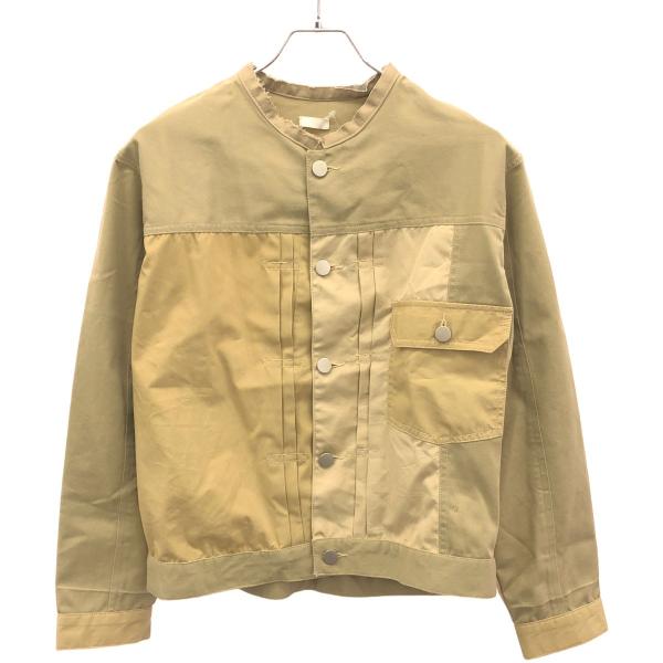 SEEALL シーオール 23AW スタンドカラーシャツブルゾン SAW23 TR606C ベージュ系 SEEALL シーオール 23AW スタンドカラーシャツブルゾン SAW23
