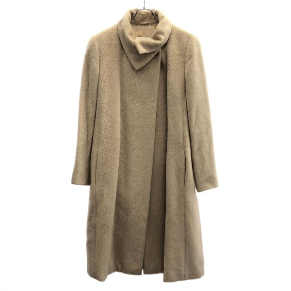 MaxMara グレータグ　アルパカ　ベージュ系　コート　サイズ４０ Max Mara MaxMara マックスマーラ アルパカウールロングコート