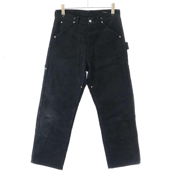 COMOLI コモリ 21AW モールスキンペインターパンツ ブラック 2 U03