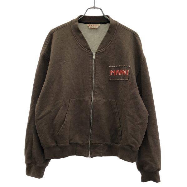 MARNI（マルニ） 24AW ロゴジップアップスウェットブルゾン ジャケット