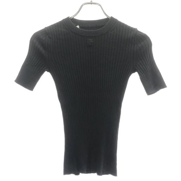 GIVENCHY ジバンシィ リブニットトップス  ブラック S ITEY8CSQJMYC