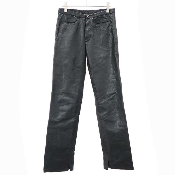 C DIEM カルペディエム 2004SS ウォッシャブルレザーパンツ 04S LUP15-WC12-9 ブラック 1 ITF034T298PS