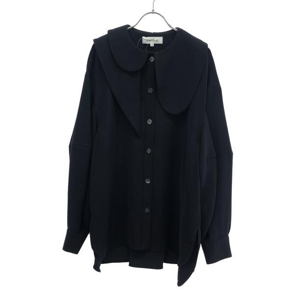 ENFOLD エンフォルド 24SS ASYMMETRY COLLAR BLOUSE アシンメトリー
