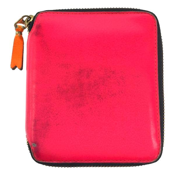 COMME des GARCONS コムデギャルソン スーパーフロー ラウンドジップレザーウォレット 財布 8Z-H021-051 ピンク COMME des GARCONS（コムデギャルソン） スーパーフロー ラウンド