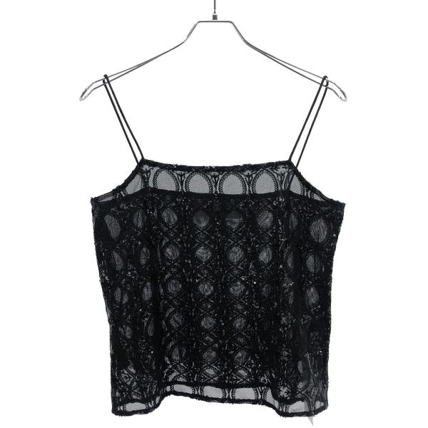 sara mallika（サラ マリカ） サラ マリカ SEQUINS CAMI TOP チュール