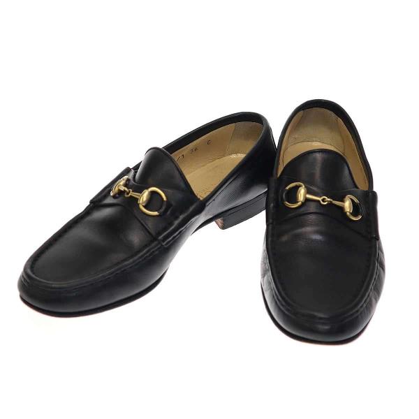 GUCCI グッチ ホースビットレザーローファー 100 0255/1