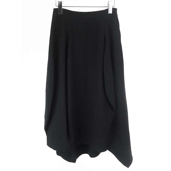 ENFOLD エンフォルド 18AW ウールポリエステルコクーンスカート  