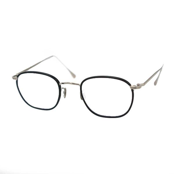 EYEVAN 7285 アイヴァン7285 アイウェア メガネ 1008 シルバー×ブラック 48□22 144 ITFVO5SZL7B8