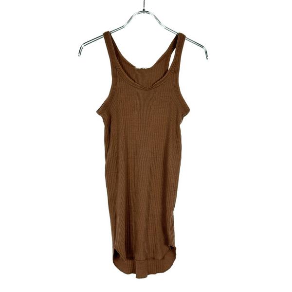 FUMIKA UCHIDA 黒タンクトップ FUMIKA UCHIDA / NEEDLE DRAWING TANK TOP / BLACK - 601