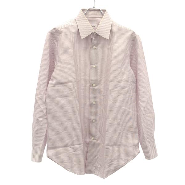 Brioni（ブリオーニ） 総柄コットンシャツ レッド 40 ITGBH8JKKMJK