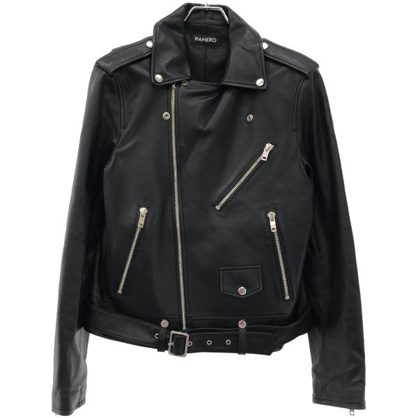 PANERO パネロ LAMB LEATHER RIDERS JACKET ラムダブルレザー