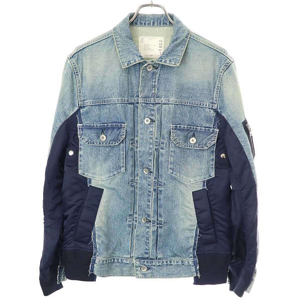 sacai ジャケット　デニム sacai（サカイ） SWITCHED ドッキングデニムジャケットドッキング
