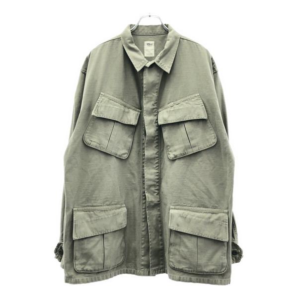 Ron Herman California ロンハーマン カルフォルニア ウォッシュドバックサテンジャングルファティーグジャケット 3520400028 カーキ XL Ron Herman California ロンハーマン カルフォルニア ウォッシュ