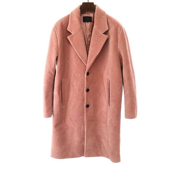 PRADA プラダ 21AW コーデュロイコート SGB840 1Y8A ピンク 48