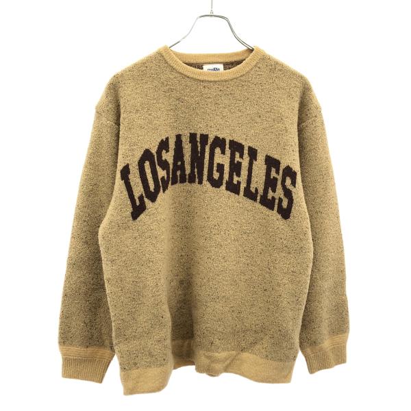 melple メイプル Boucle Crewneck Knit LOSANGELS ニットセーター SLS-21SS02 ベージュ S ITH7U2KTZBTA