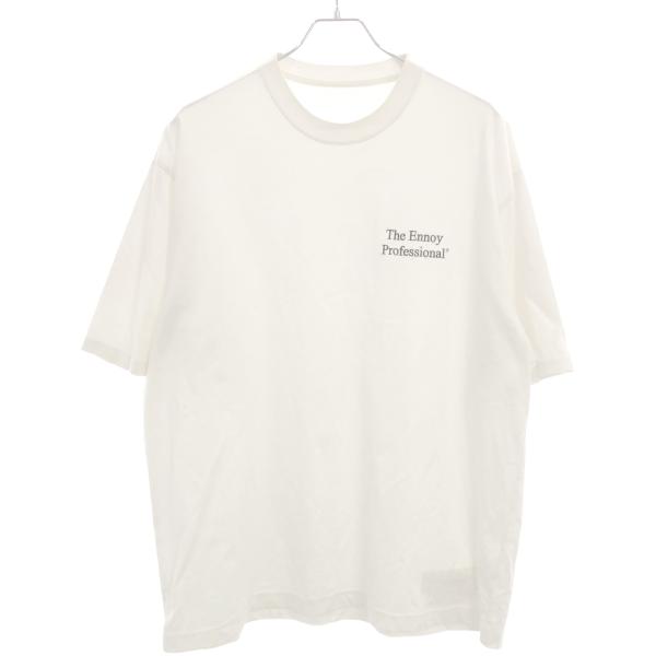 the ennoy professional / Tシャツ/L/コットン/WHT/SS21BRENCT02NTL// ENNOY THE PROFESSIONAL エンノイプロフェッショナル 21SS ロゴ刺繍