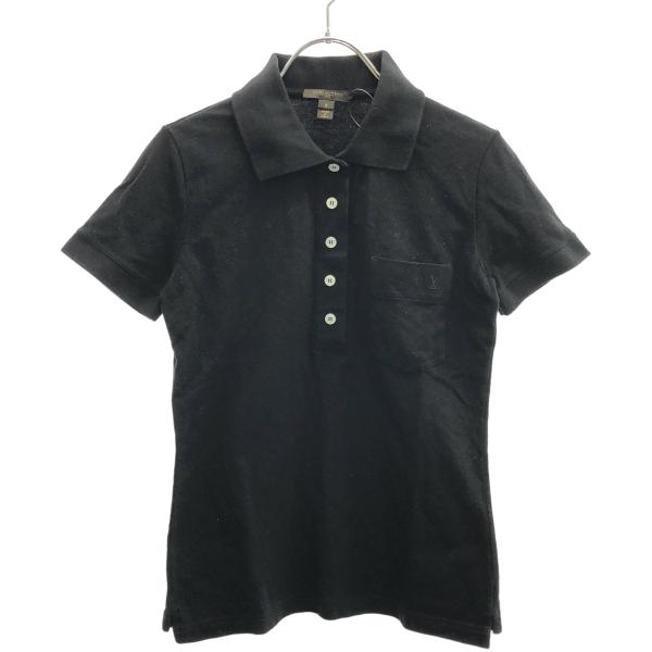 LOUIS VUITTON - LOUIS VUITTON ルイヴィトン LV刺繍ポロシャツ RW101W WOTS12B1A ブラック S LOUIS VUITTON ルイヴィトン LV刺繍ポロシャツ RW101W WOTS12B1A