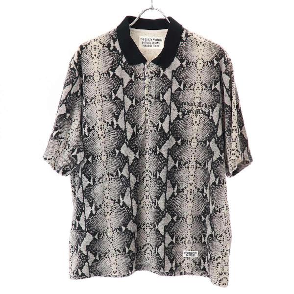 wackomaria ワコマリア　パイソン　ヘビ柄ポロシャツ　ベロア WACKO MARIA ワコマリア 22SS PYTHON VELOUR POLO SHIRT パイソン