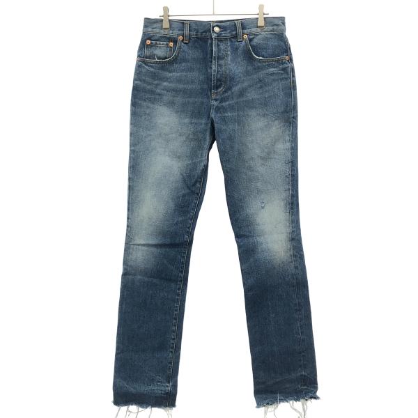 GUCCI（グッチ） 23AW Delave Denim Jeans ヴィンテージ加工カットオフ