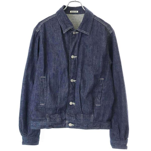 AURALEE オーラリー シルクデニムジャケット 3 日本製 インディゴ　レア AURALEE（オーラリー） 22SS SELVEDGE LIGHT DENIM BLOUSON デニム